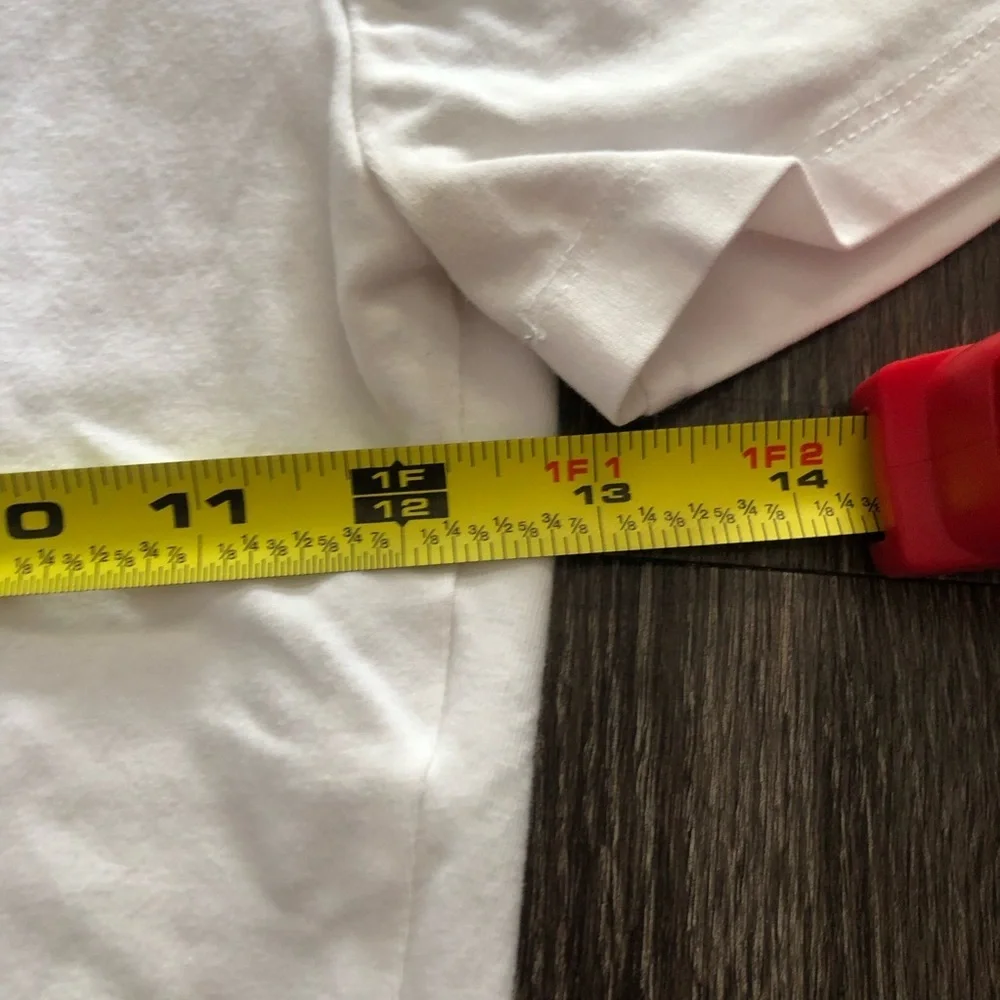 Zara White Cotton Blend Crop Baby Tee Crop Top XS